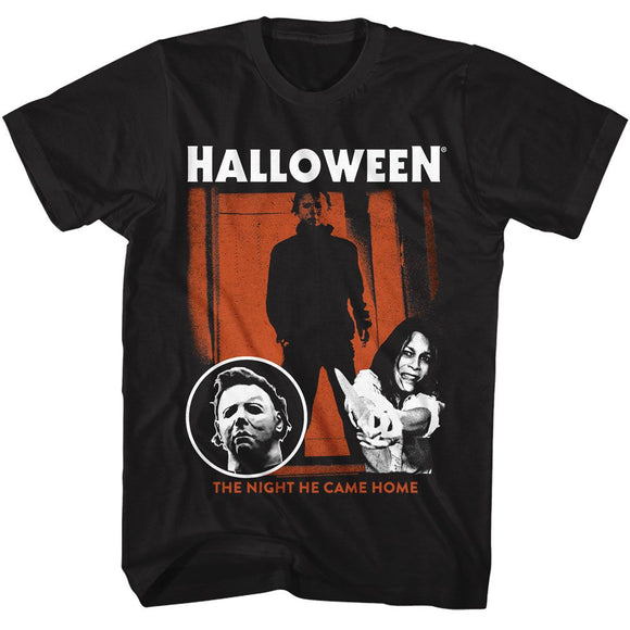 Halloween-Halloween The Night-Black Adult S/S T-Shirt - Black