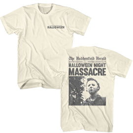 Halloween-Halloween The Herald F B-Natural Adult S/S T-Shirt ***F&B***-S - Natural