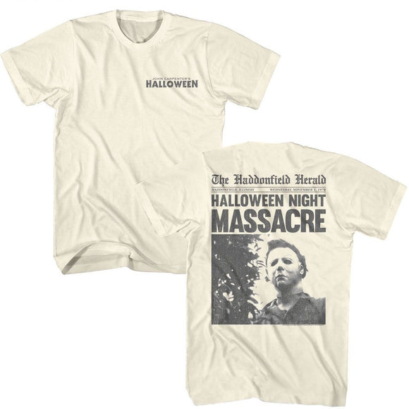 Halloween-Halloween The Herald F B-Natural Adult S/S T-Shirt ***F&B***-S - Natural