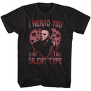 Halloween-Halloween Silent Type-Black Adult S/S T-Shirt - Black
