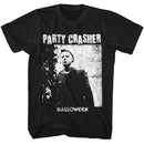 Halloween-Halloween Party Crasher-Black Adult S/S T-Shirt - Black