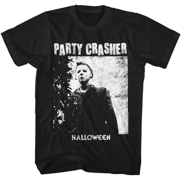 Halloween-Halloween Party Crasher-Black Adult S/S T-Shirt - Black