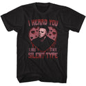 Halloween Halloween Silent Type Heart Adult T-Shirts