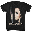 Halloween Halloween Half Mask And Knife Adult T-Shirts