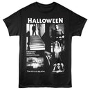 Halloween-Halloween One Good Scare Collage-Black Adult S/S T-Shirt - Black