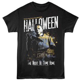 Halloween-Halloween One Night Early-Black Adult S/S T-Shirt - Black