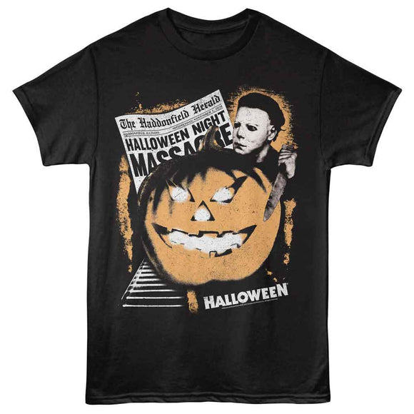 Halloween-Halloween Night-Black Adult S/S T-Shirt - Black