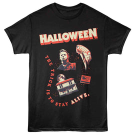 Halloween-Halloween Alive-Black Adult S/S T-Shirt - Black