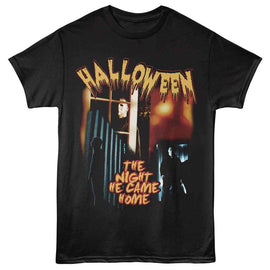 Halloween-Halloween The Night-Black Adult S/S T-Shirt - Black