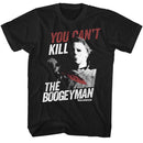 Halloween-Boogeyman-Black Adult S/S T-Shirt - Black
