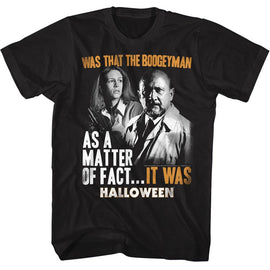 Halloween-It Was-Black Adult S/S T-Shirt - Black