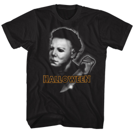 Halloween-Airbrush-Black Adult S/S T-Shirt - Black