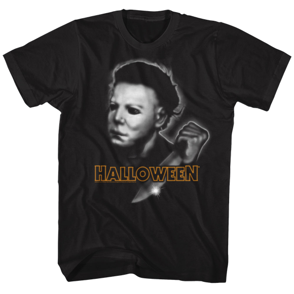 Halloween-Airbrush-Black Adult S/S T-Shirt - Black