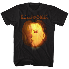 Halloween-Jackolantern-Black Adult S/S T-Shirt - Black