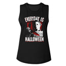 Halloween-Everyday-Black Ladies Muscle Tank-S - Black