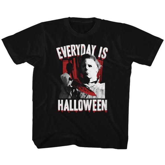 Halloween-Everyday-Black Youth S/S T-Shirt (7-8) - Black