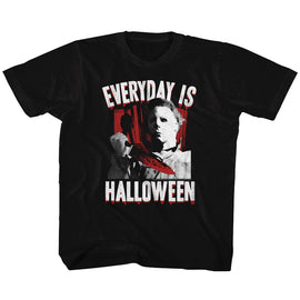 Halloween-Everyday-Black Youth S/S T-Shirt-Xs (5-6) - Black