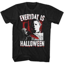 Halloween-Everyday-Black Adult S/S T-Shirt - Black