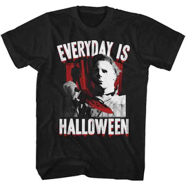Halloween-Everyday-Black Adult S/S T-Shirt - Black