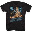 Halloween-Nobody Listened-Black Adult S/S T-Shirt - Black