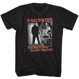 Halloween-The Night-Black Adult S/S T-Shirt - Black