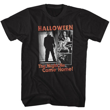 Halloween-The Night-Black Adult S/S T-Shirt - Black