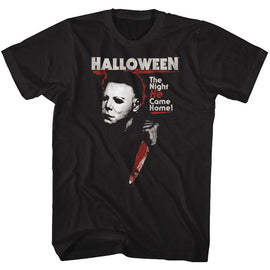 Halloween-He-Black Adult S/S T-Shirt - Black