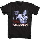 Halloween-Stayin Alive-Black Adult S/S T-Shirt - Black