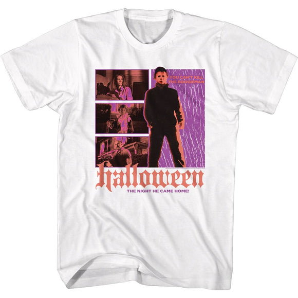 Halloween-Classic Myers-White Adult S/S T-Shirt - White