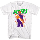 Halloween-Colorful Myers-White Adult S/S T-Shirt - White