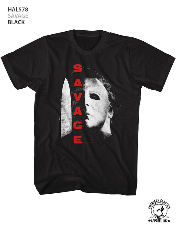 Halloween-Savage-Black Adult S/S T-Shirt - Black