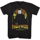 Halloween-Myers The Boogyman-Black Adult S/S T-Shirt - Black