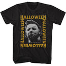 Halloween-Halloween Logo Frame-Black Adult S/S T-Shirt - Black