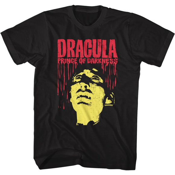 Hammer Horror-Dracula Pod-Black Adult S/S T-Shirt - Black