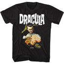 Hammer Horror-Dracula And Lady-Black Adult S/S T-Shirt - Black