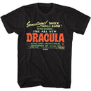 Hammer Horror-Dracula Shock And Thrill-Black Adult S/S T-Shirt - Black
