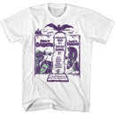 Hammer Horror-Double Creature Feature-White Adult S/S T-Shirt - White