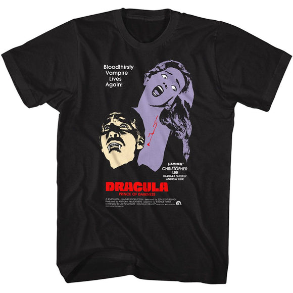 Hammer Horror-Hammer Horror Bloodthirsty-Black Adult S/S T-Shirt - Black