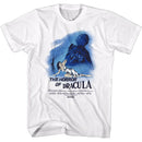 Hammer Horror-Hammer Horror Horror Of Drac-White Adult S/S T-Shirt - White