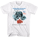 Hammer Horror-Hammer Horror Five Million Years-White Adult S/S T-Shirt - White