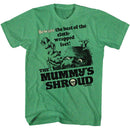 Hammer Horror-Hammer Horror Mummys Shroud-Kelly Heather Adult S/S T-Shirt - Kelly Heather