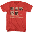 Hammer Horror-Hammer Horror Dracula Risen-Red Heather Adult S/S T-Shirt - Red Heather