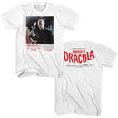 Hammer Horror-Hammer Horror Horror Of Drac-White Adult S/S T-Shirt ***F&B***-S - White