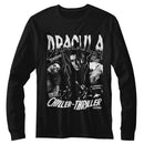 Hammer Horror-Hammer Horror Chiller Thriller-Black Adult L/S T-Shirt - Black