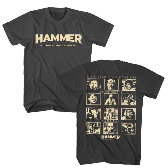 Hammer Horror-Hammer Horror Films-Smoke Adult S/S T-Shirt ***F&B*** - Smoke