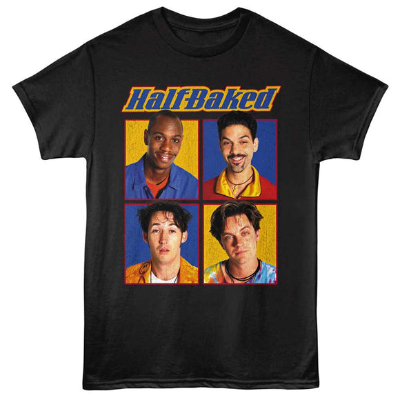 Half Baked Framed Black Adult T-Shirt