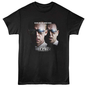 Hot Fuzz Poster Black Adult T-Shirt