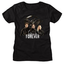Hunger Games-Hunger Games Fire Will Burn Forever-Black Ladies S/S T-Shirt - Black