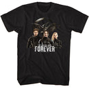 Hunger Games-Hunger Games Fire Will Burn Forever-Black Adult S/S T-Shirt - Black