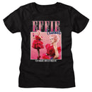 Hunger Games-Hunger Games Effie Trinket Square-Black Ladies S/S T-Shirt - Black
